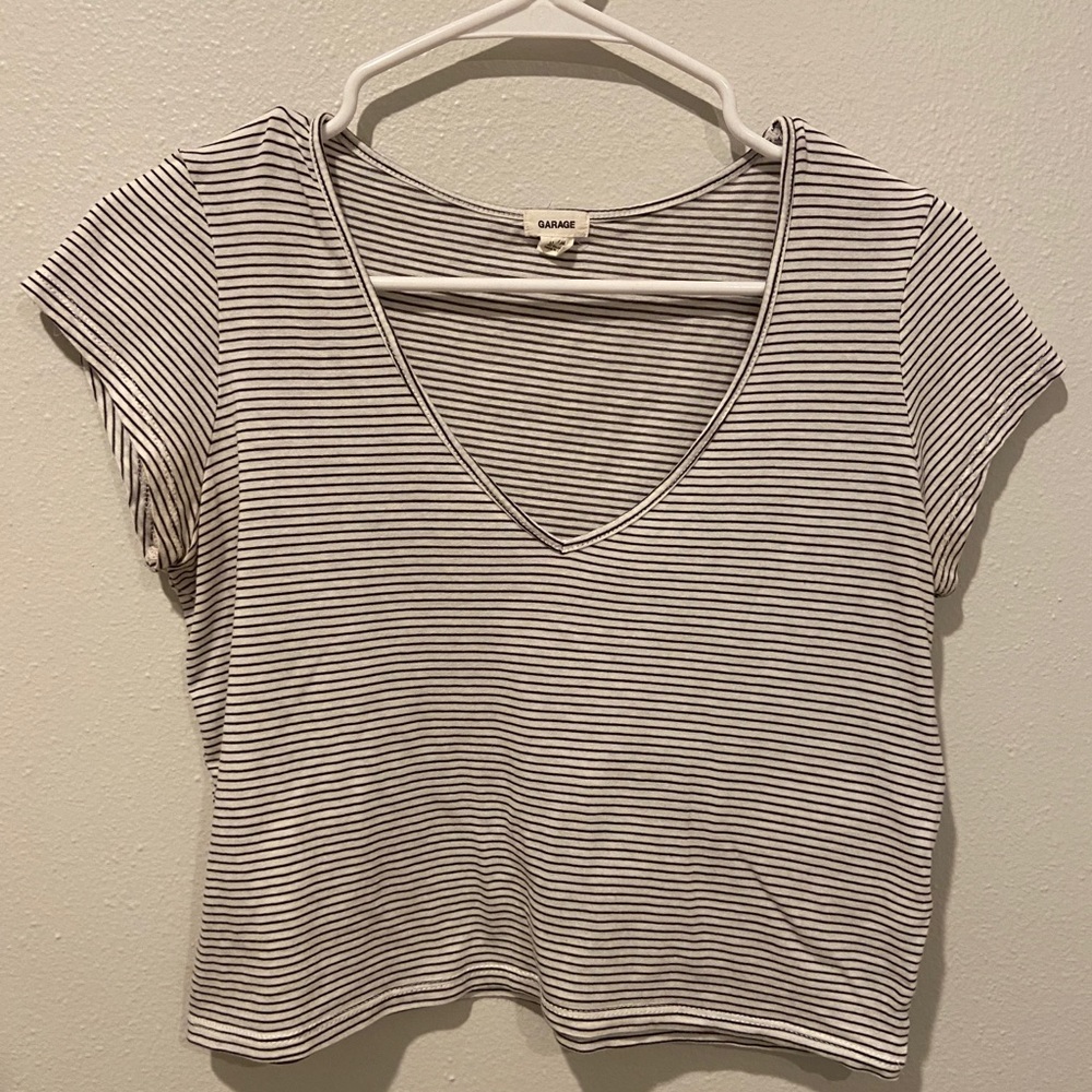 Striped Garage Crop Top